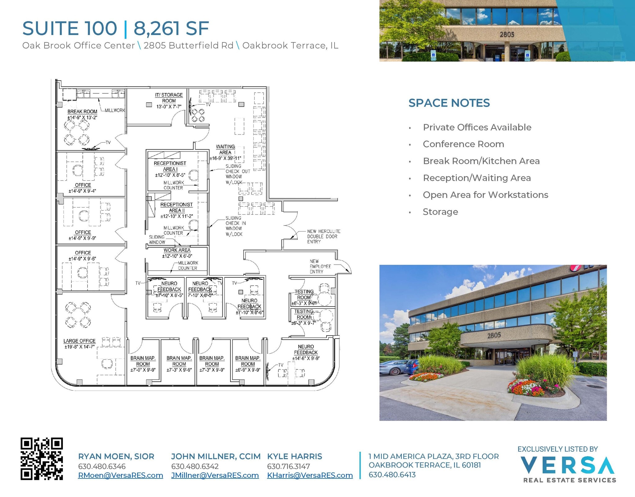 2707 Butterfield Rd, Oak Brook, IL à louer Plan d’étage– Image 1 sur 1