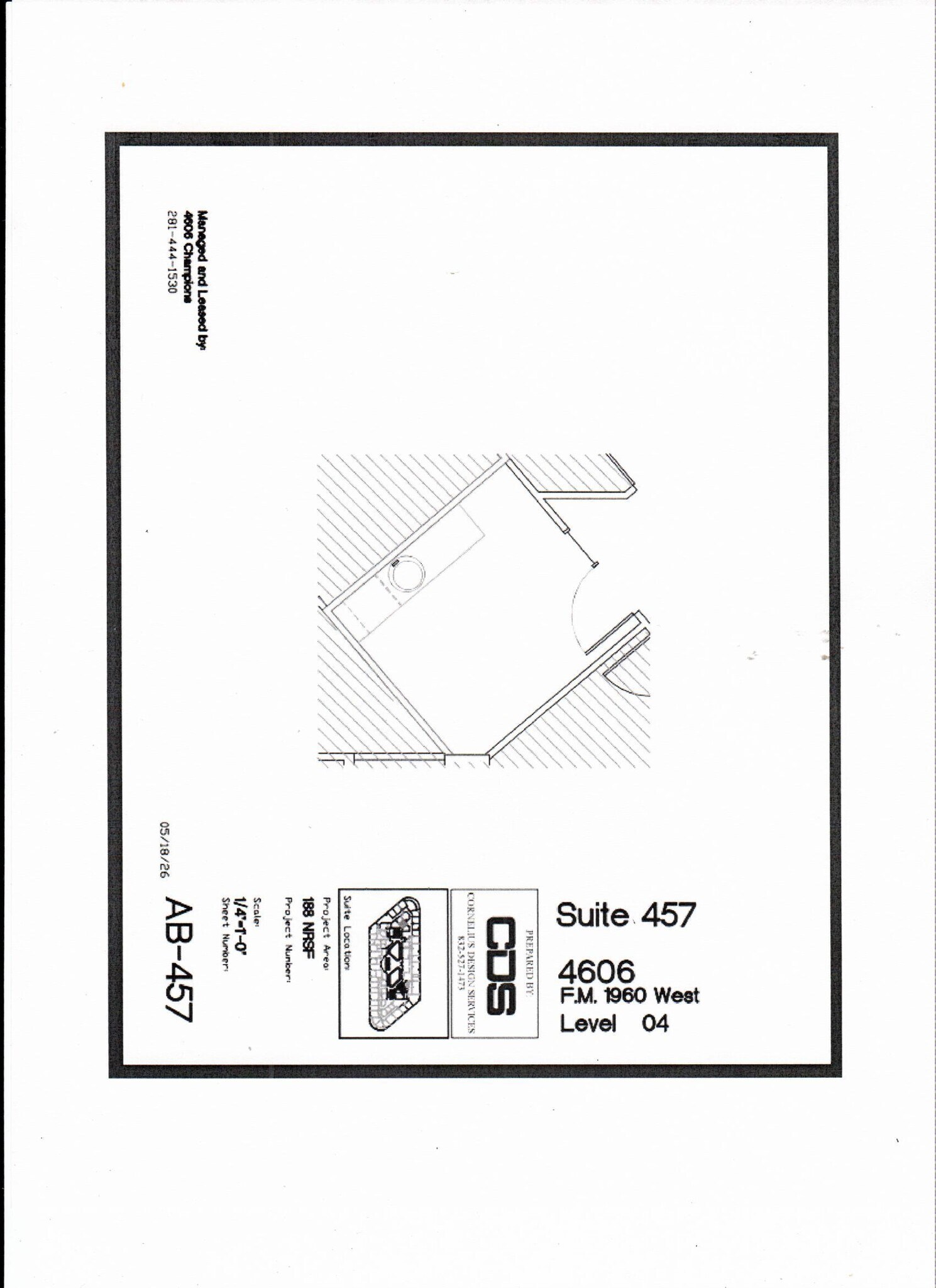 4606 FM 1960 W, Houston, TX à louer Plan d’étage– Image 1 sur 2