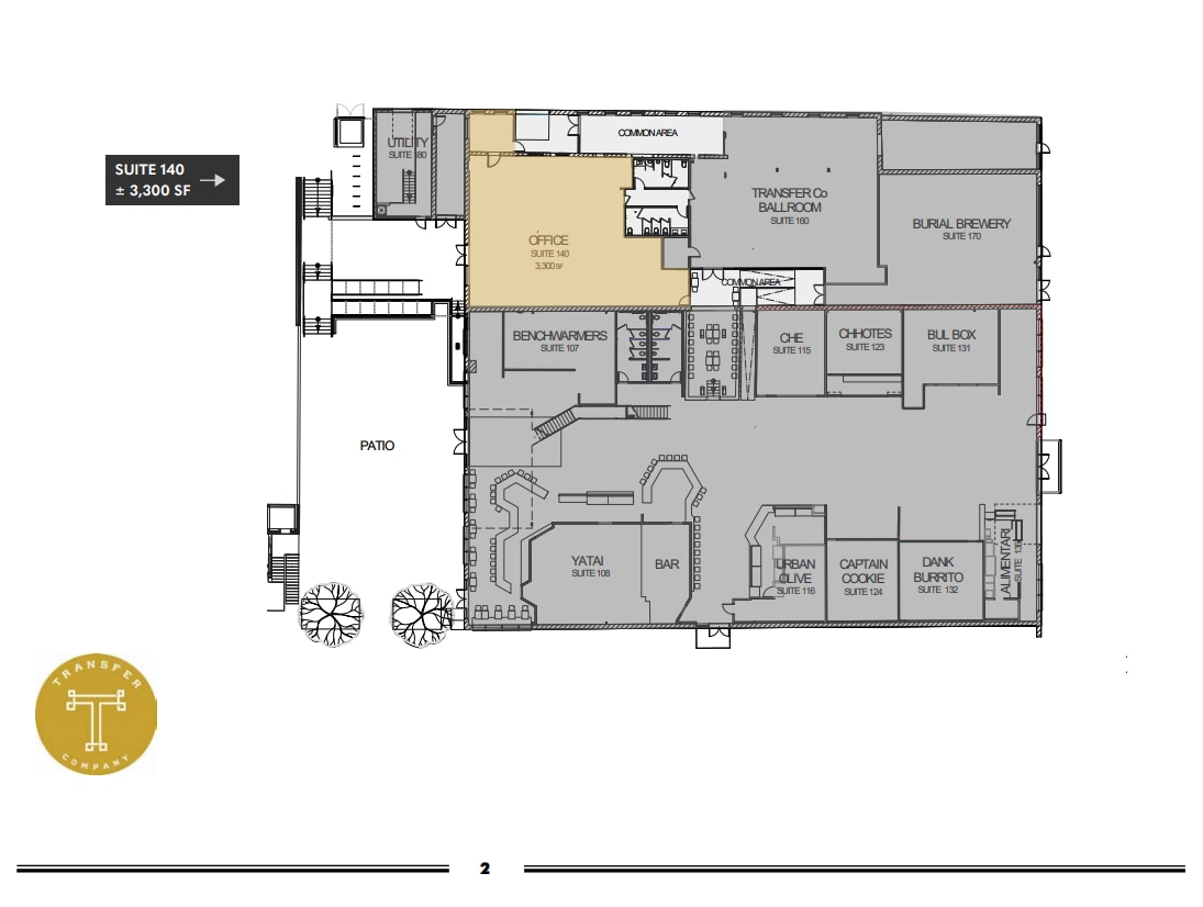 500 E Davie St, Raleigh, NC à vendre Plan d’étage– Image 1 sur 1