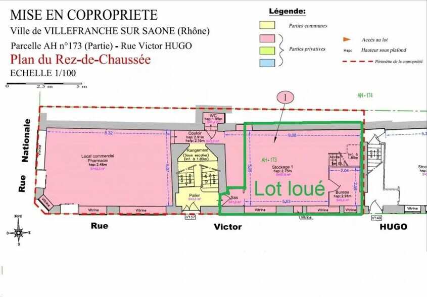 Local commercial dans Villefranche-sur-Saône à louer - Plan d’étage – Image 2 sur 5