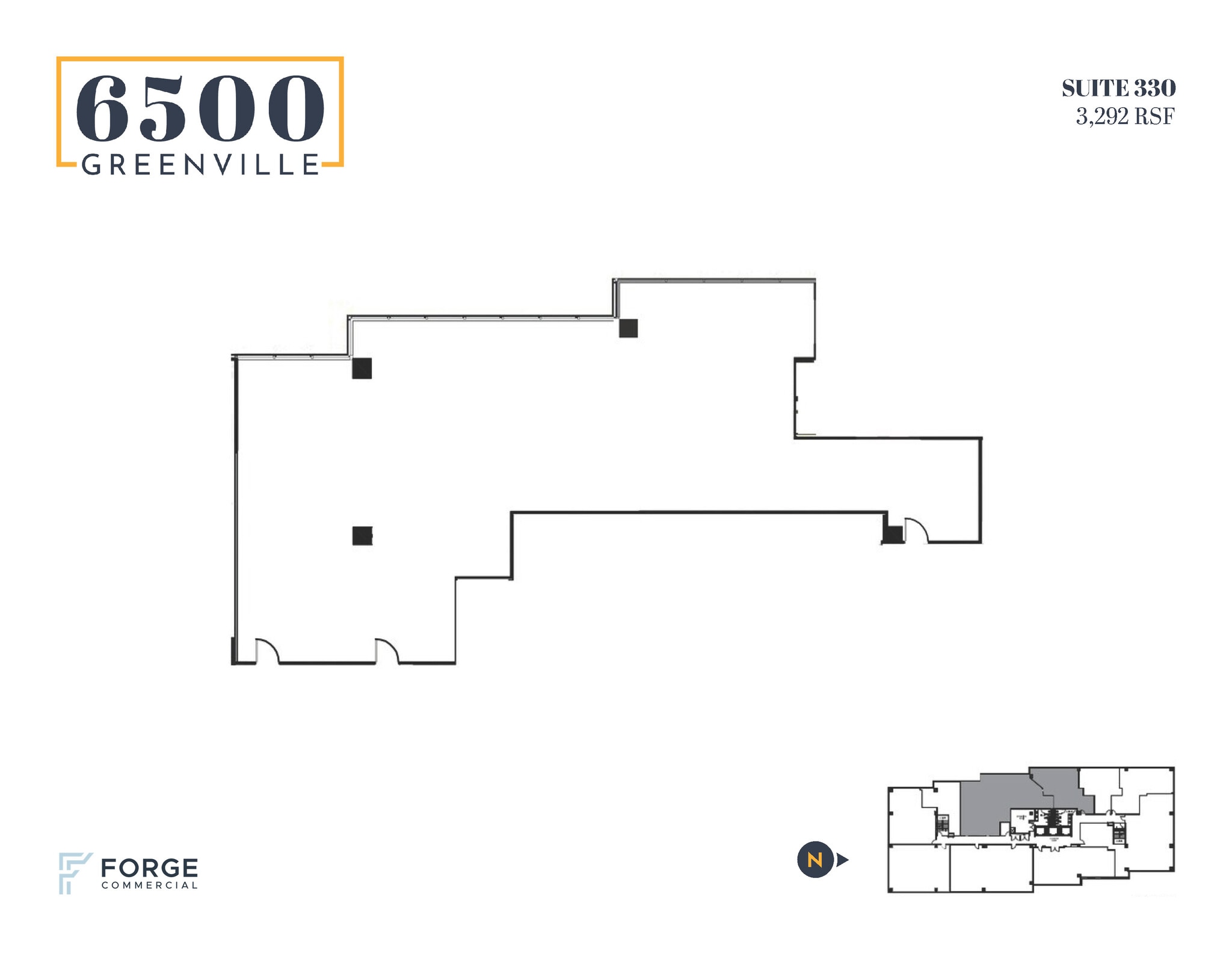 6500 Greenville Ave, Dallas, TX à louer Plan d’étage– Image 1 sur 1