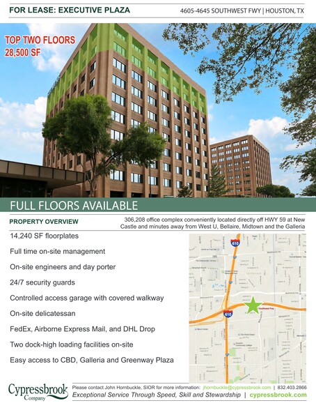 4605-4615 Southwest Fwy, Houston, TX à louer - Plan de site – Image 2 sur 5