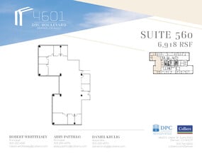 4601 Dtc Blvd, Denver, CO à louer Plan d’étage– Image 1 sur 2