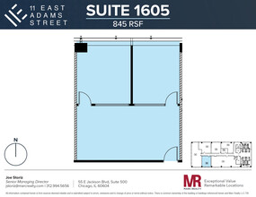 11 E Adams St, Chicago, IL à louer Plan d’étage– Image 1 sur 1