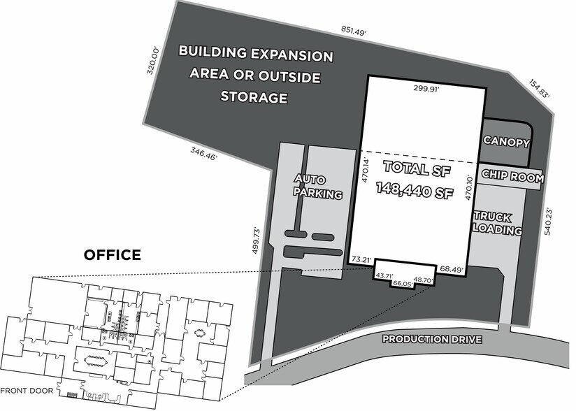 8085 Production Dr, Florence, KY à vendre - Plan de site – Image 3 sur 3