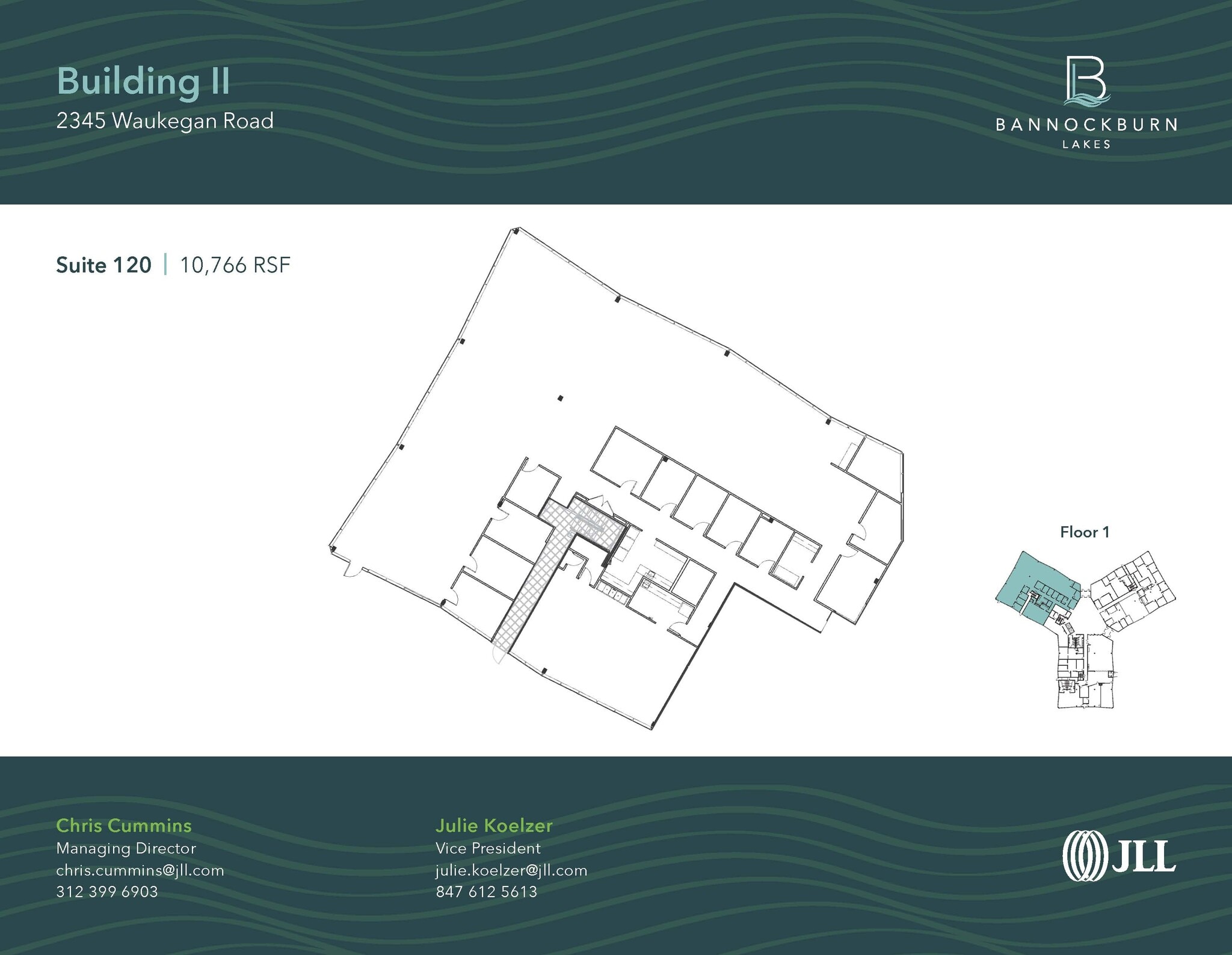 2333 Waukegan Rd, Bannockburn, IL à louer Plan d’étage– Image 1 sur 1