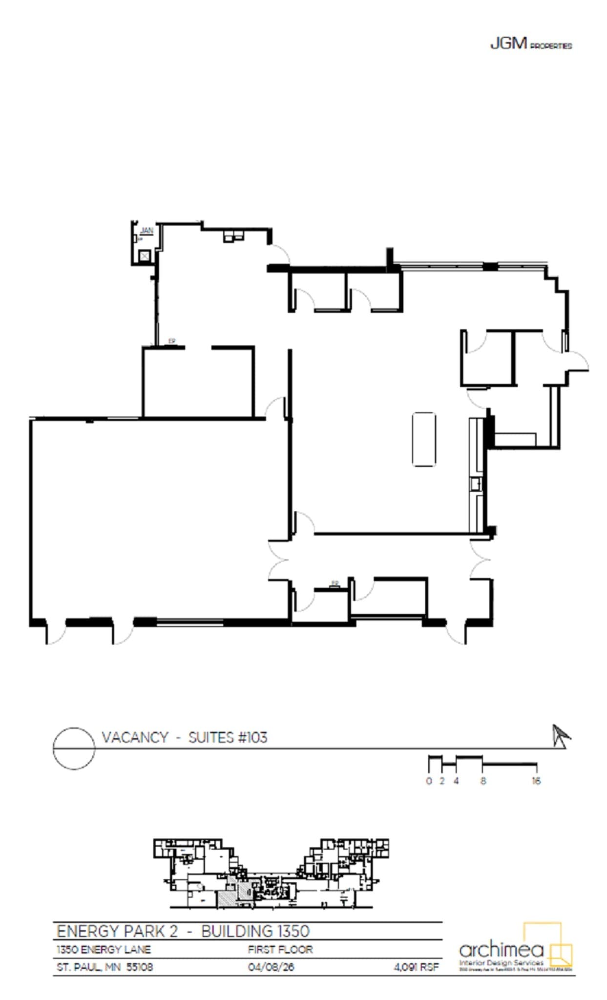 1350-1380 Energy Ln, Saint Paul, MN à louer Plan d’étage– Image 1 sur 1