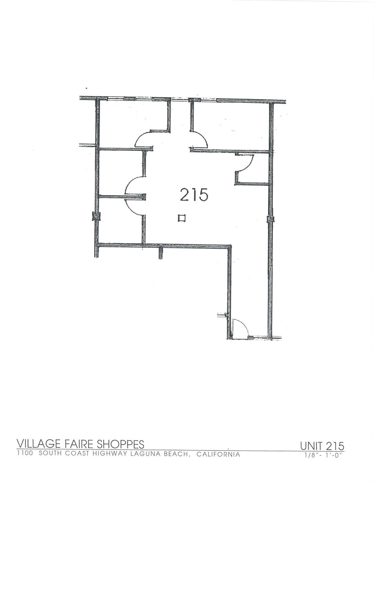 1100 S Coast Hwy, Laguna Beach, CA à louer Plan de site– Image 1 sur 1