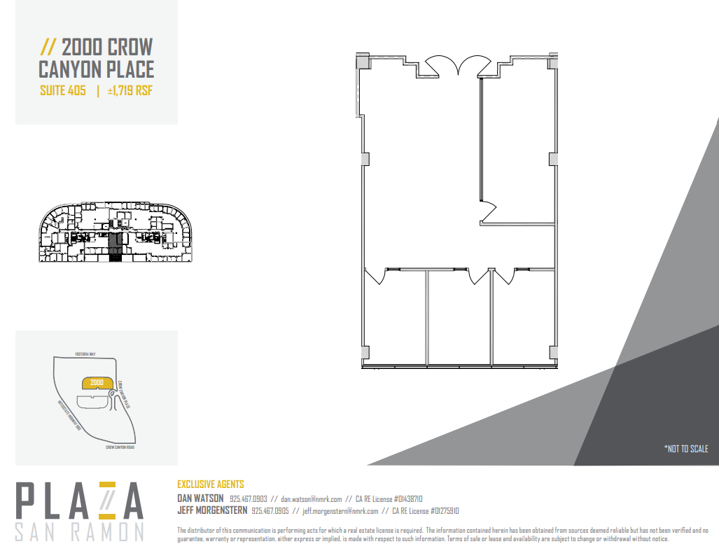 2010 Crow Canyon Pl, San Ramon, CA à louer Plan d’étage– Image 1 sur 1