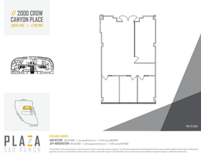 2010 Crow Canyon Pl, San Ramon, CA à louer Plan d’étage– Image 1 sur 1