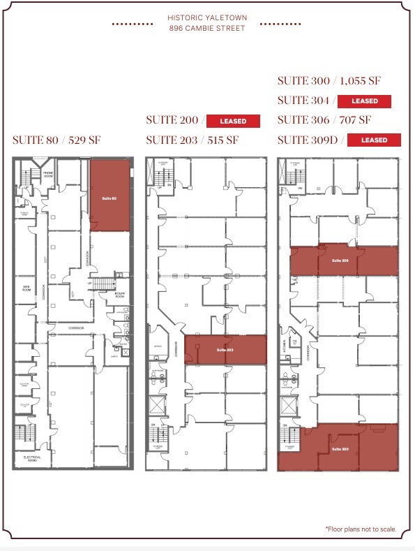 896 Cambie St, Vancouver, BC à louer Plan d’étage– Image 1 sur 1