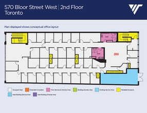 568-570 Bloor St W, Toronto, ON à louer Plan d’étage– Image 1 sur 1
