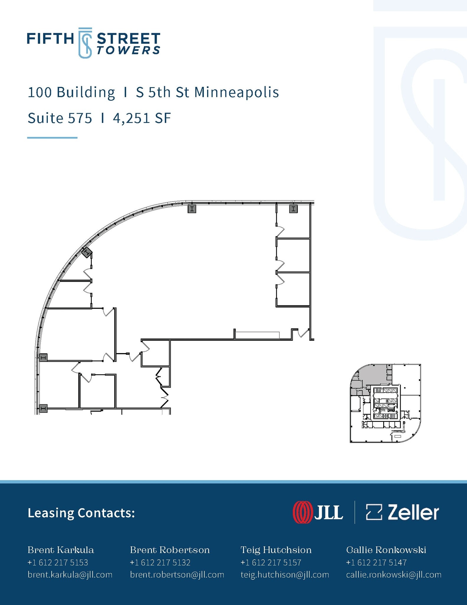 100 S 5th St, Minneapolis, MN à louer Plan d’étage– Image 1 sur 1