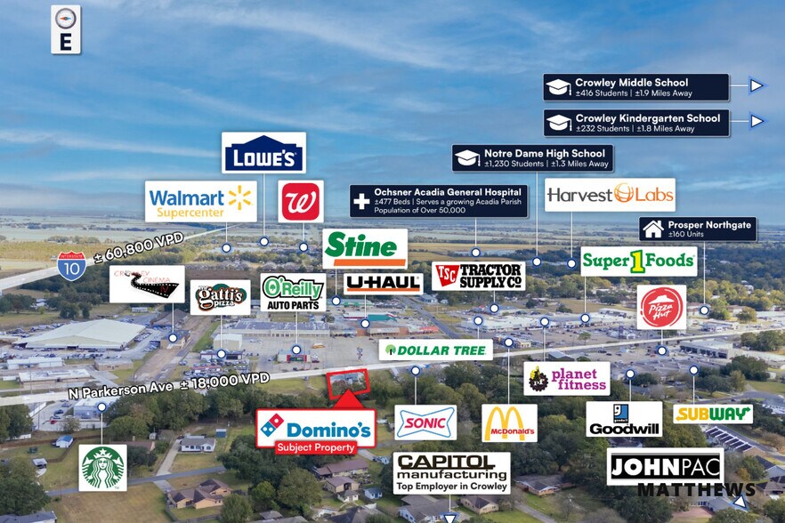 2203 N Parkerson Ave, Crowley, LA à vendre - Photo de l’immeuble – Image 3 sur 3