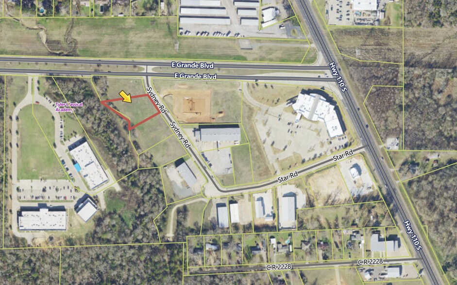 6409 Sydney Rd, Tyler, TX à vendre - Aérien – Image 3 sur 3