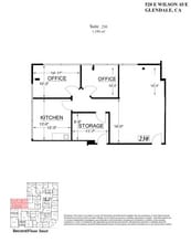 520 E Wilson Ave, Glendale, CA à louer Plan d’étage– Image 1 sur 1