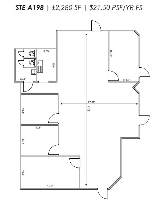 459 N Gilbert Rd, Gilbert, AZ à louer Plan d’étage– Image 1 sur 1