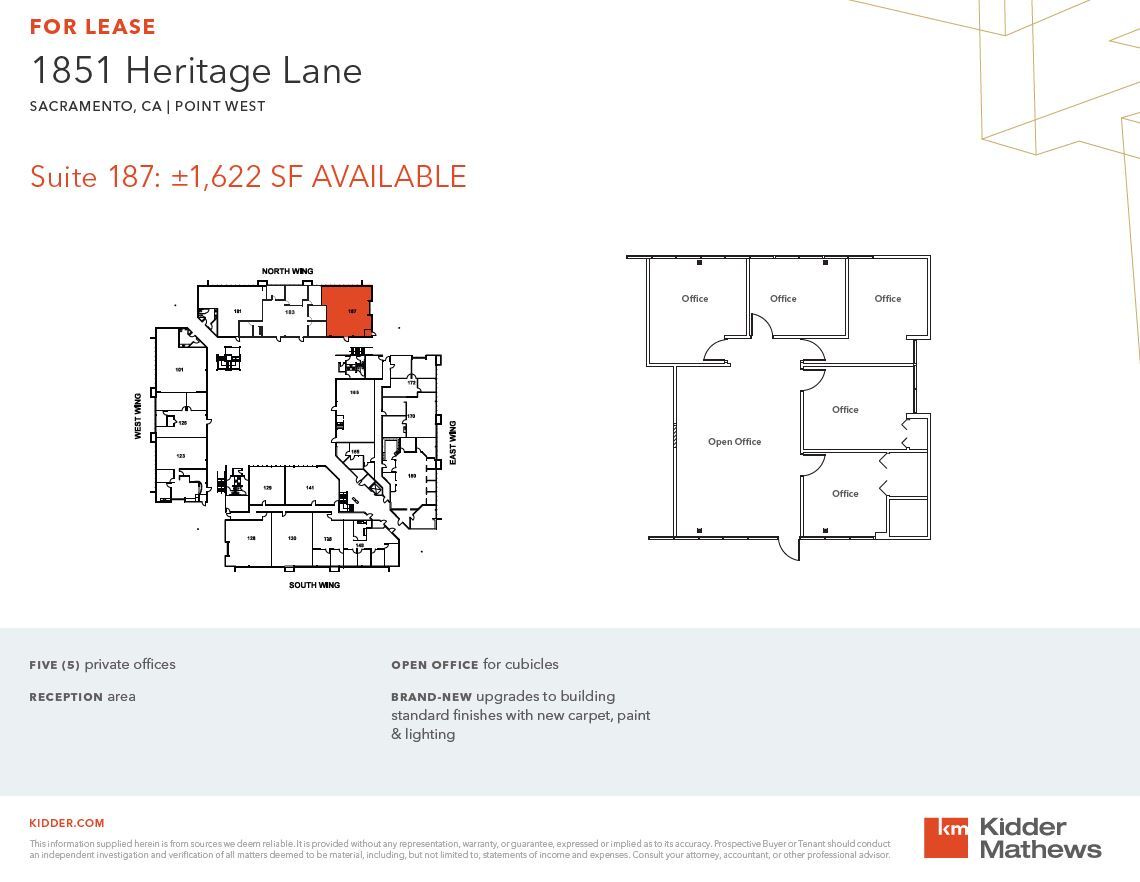 1851 Heritage Ln, Sacramento, CA à louer Plan d’étage– Image 1 sur 1