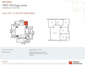 1851 Heritage Ln, Sacramento, CA à louer Plan d’étage– Image 1 sur 1