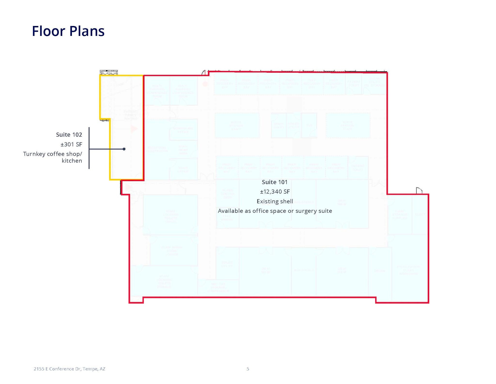 2155 E Conference Dr, Tempe, AZ à louer Plan d’étage– Image 1 sur 1