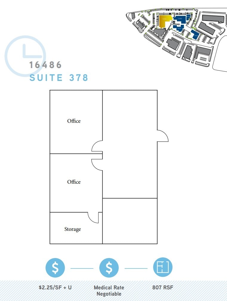 16476 Bernardo Center Dr, San Diego, CA à louer Plan d’étage– Image 1 sur 1