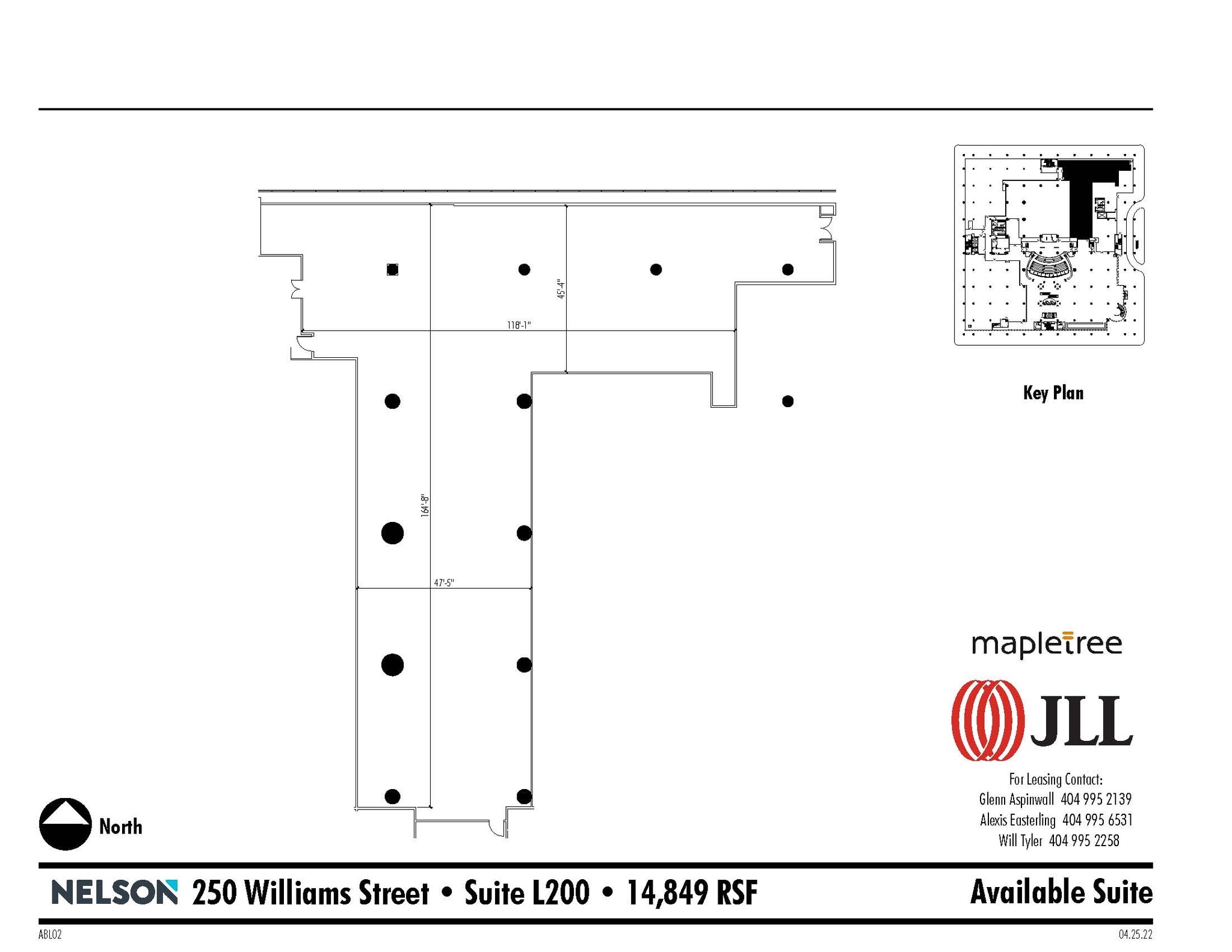 250 Williams St NW, Atlanta, GA à louer Plan d’étage– Image 1 sur 2
