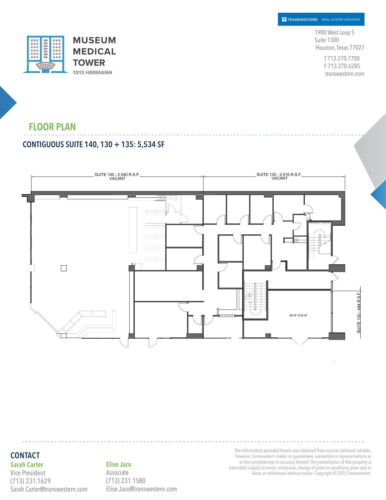 1213 Hermann Dr, Houston, TX à louer Plan d’étage– Image 1 sur 1