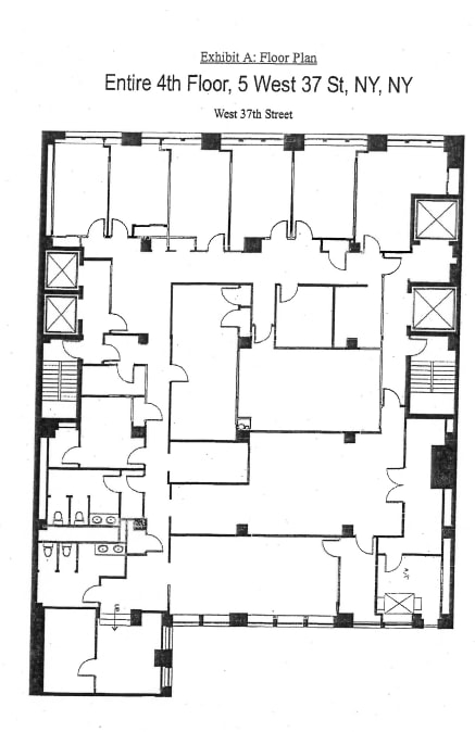 5 W 37th St, New York, NY à louer Plan d’étage– Image 1 sur 13
