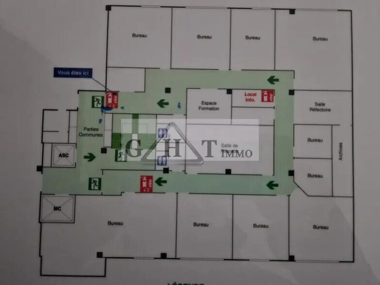 Bureau dans Pantin à louer - Plan d’étage – Image 2 sur 6