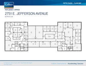 2751-2761 E Jefferson Ave, Detroit, MI à vendre Plan d’étage– Image 1 sur 2