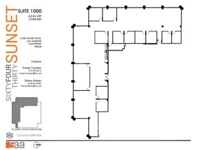 6430 W Sunset Blvd, Los Angeles, CA à louer Plan d’étage– Image 1 sur 1