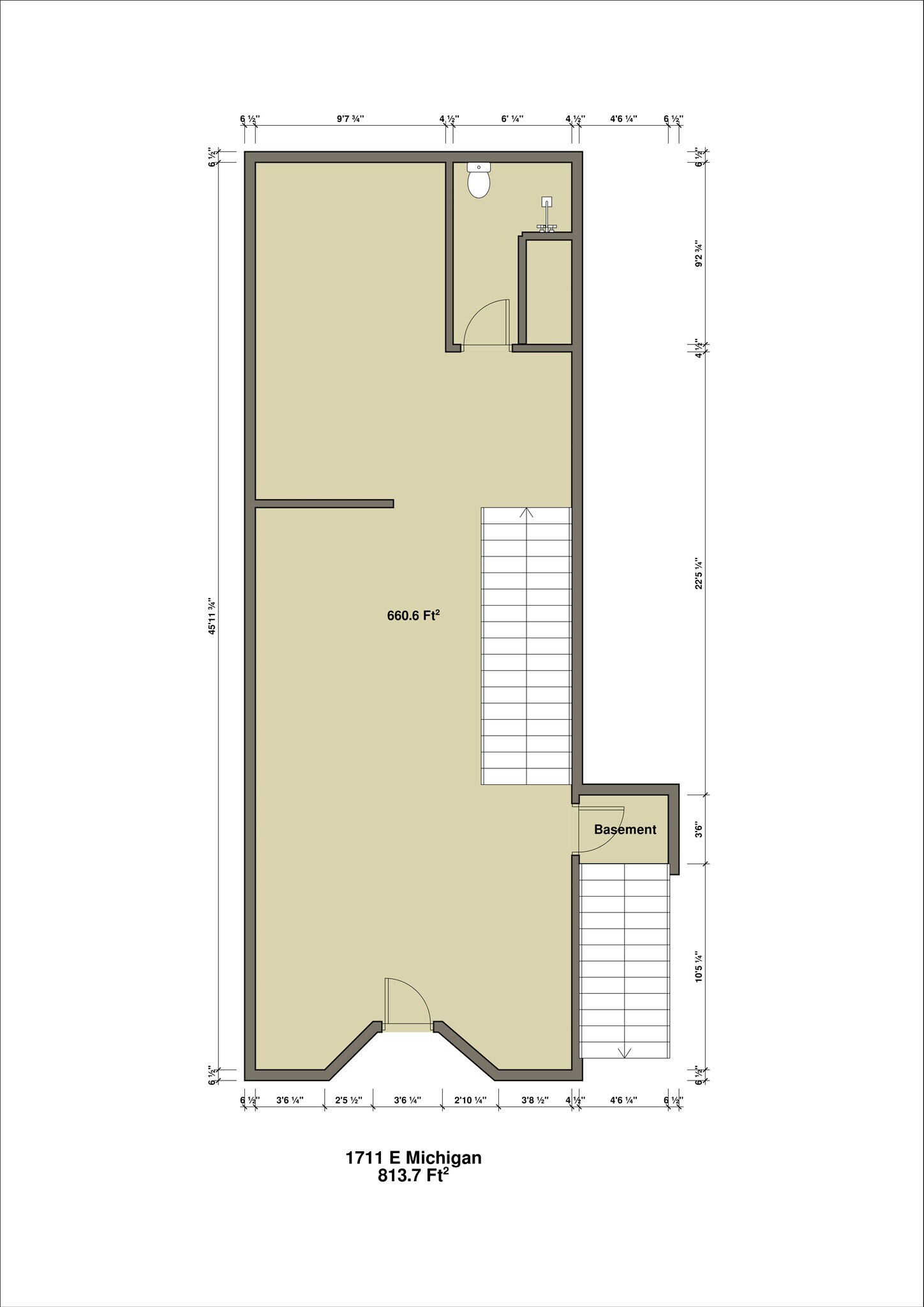 1701 E Michigan St, Indianapolis, IN à louer Plan de site– Image 1 sur 1