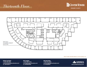 650 Town Center Dr, Costa Mesa, CA à louer Plan d’étage– Image 1 sur 1