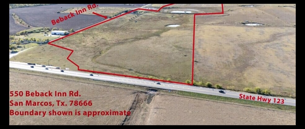 550 Beback Inn Rd, San Marcos, TX à vendre - Aérien – Image 2 sur 9