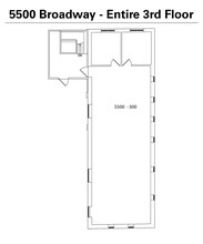 5500 Broadway, Bronx, NY à louer Plan d’étage– Image 1 sur 1