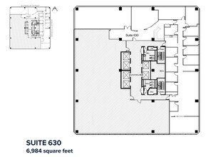 609 Granville St, Vancouver, BC à louer Plan d’étage– Image 2 sur 2