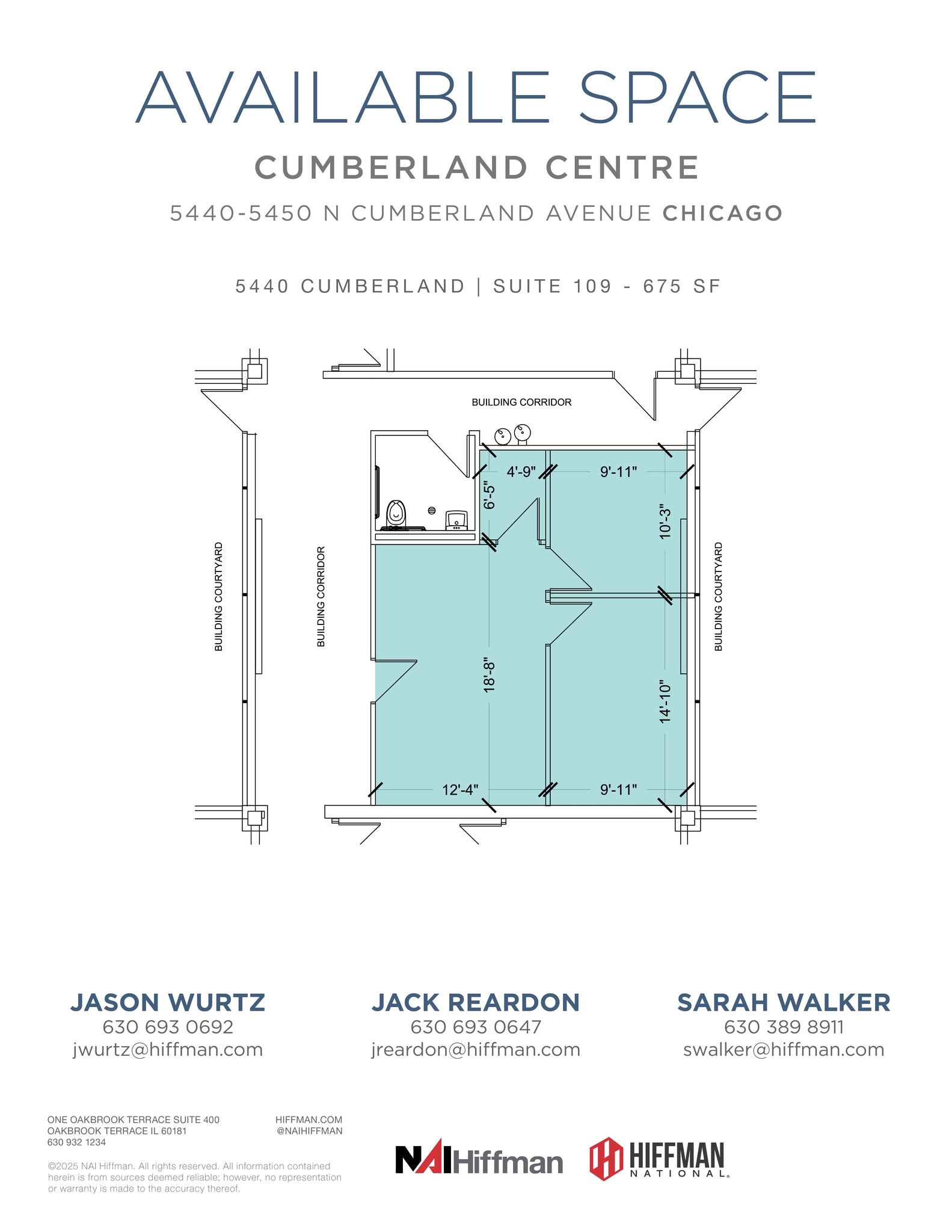 5440 N Cumberland Ave, Chicago, IL à louer Plan d’étage– Image 1 sur 1