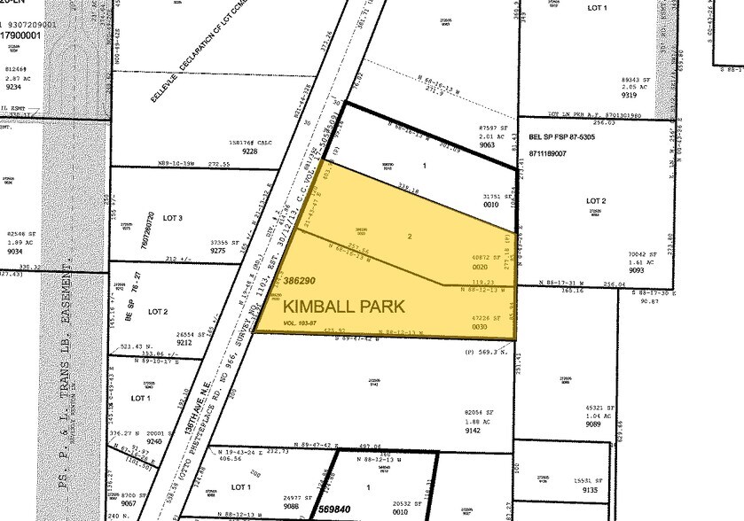 1800-1808 136th Pl NE, Bellevue, WA à louer - Plan cadastral – Image 2 sur 12