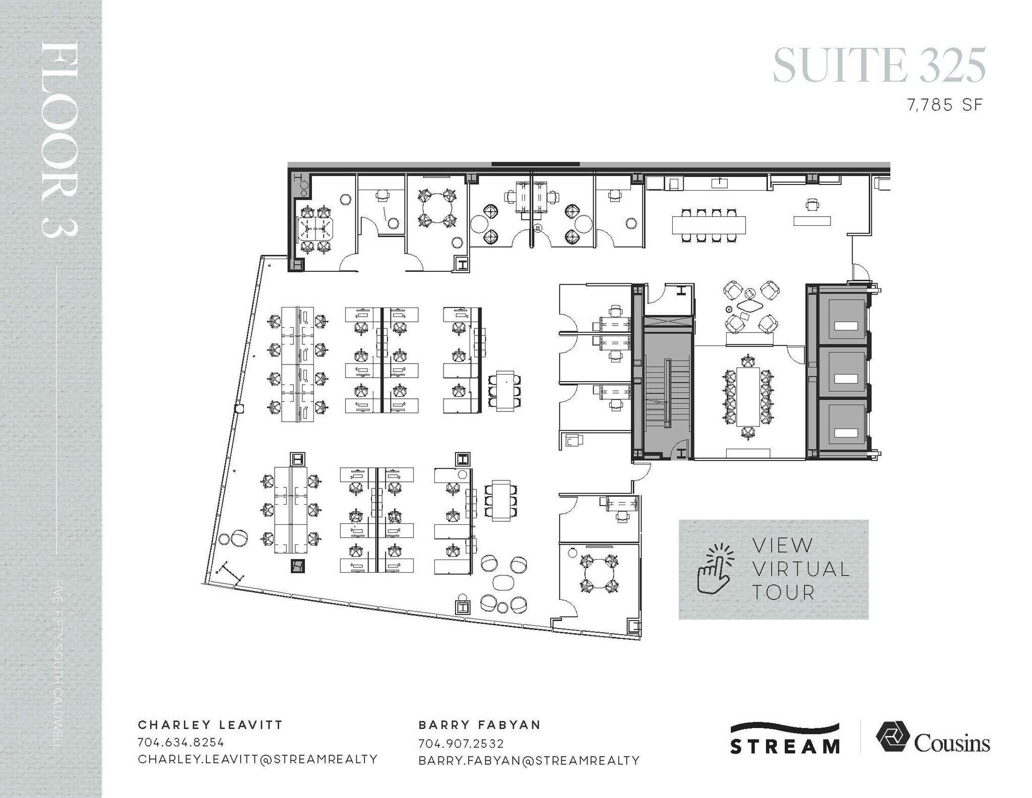 550 S Caldwell St, Charlotte, NC à louer Plan d’étage– Image 1 sur 1