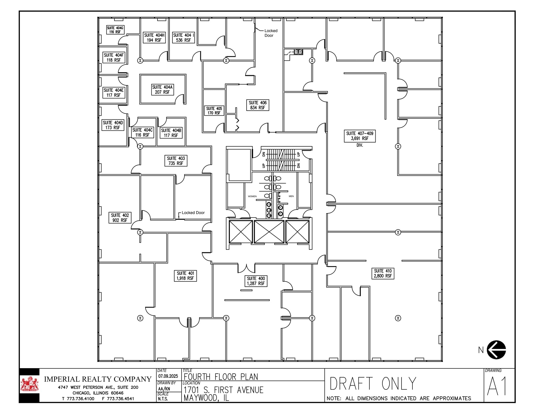 1701 S 1st Ave, Maywood, IL à louer Plan de site– Image 1 sur 2