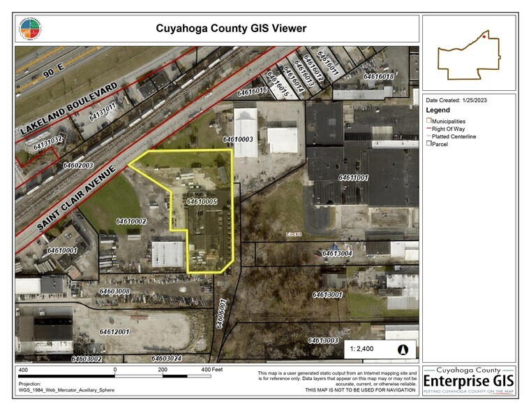 21500 Saint Clair Ave, Euclid, OH à vendre - Aérien – Image 2 sur 5