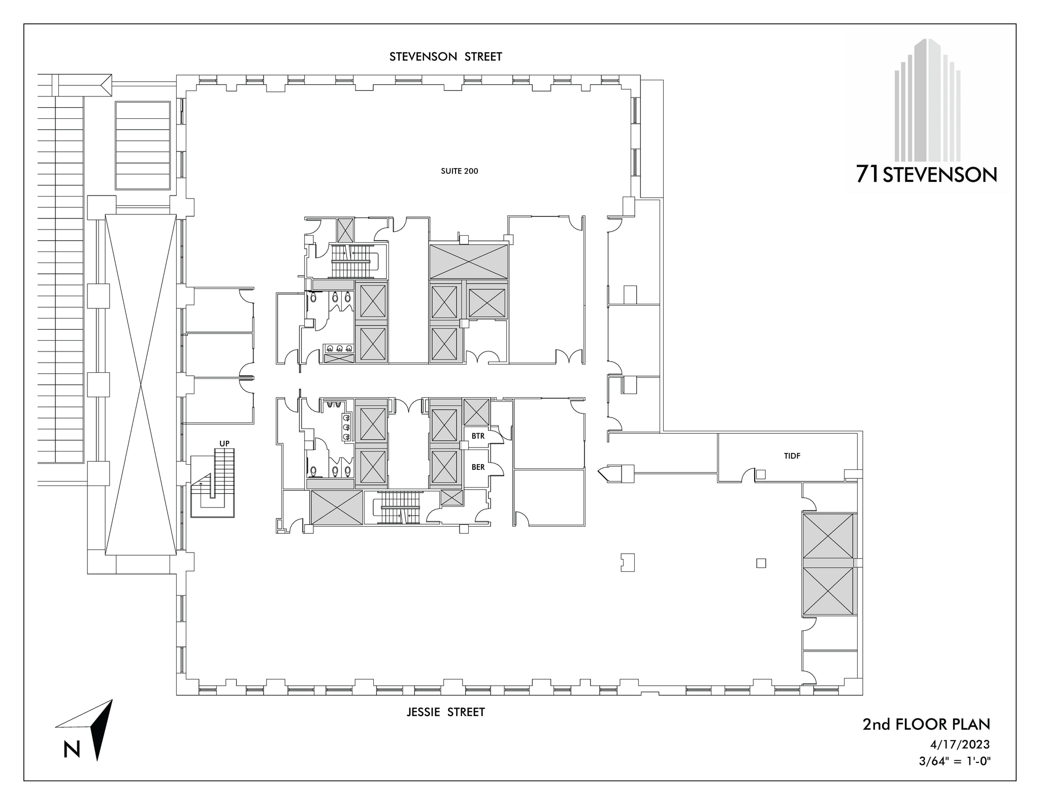 71 Stevenson St, San Francisco, CA à louer Plan d’étage– Image 1 sur 1
