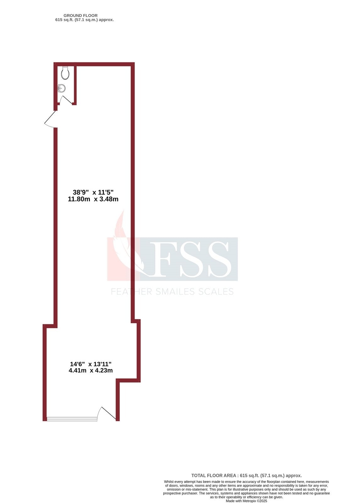 80 North St, Ripon à louer Plan d’étage– Image 1 sur 7