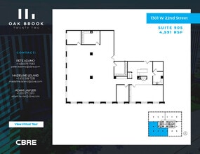 1301 W 22nd St, Oak Brook, IL à louer Plan d’étage– Image 1 sur 1