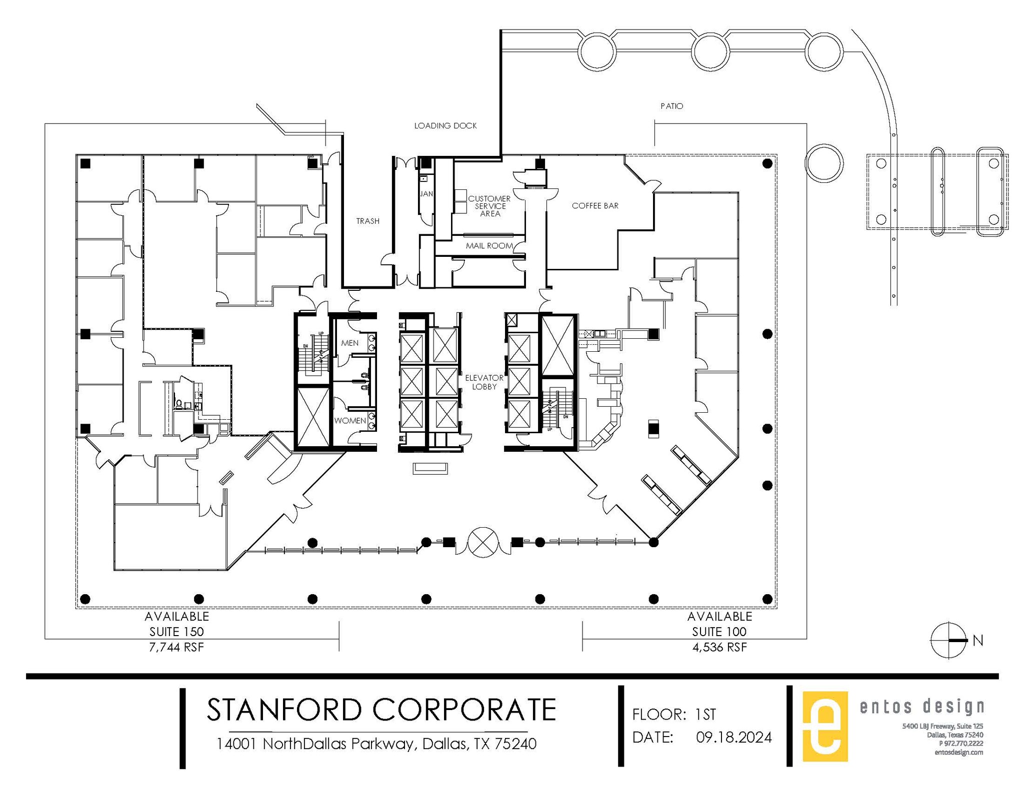 14001 N Dallas Pky, Dallas, TX à louer Plan d’étage– Image 1 sur 1