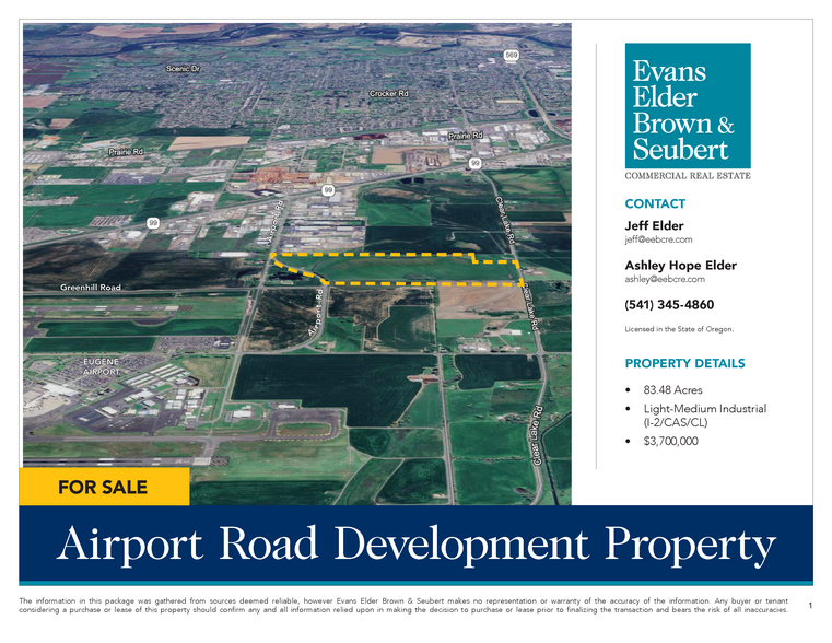 Airport Road & Old Airport Road, Eugene, OR à vendre - Photo de l’immeuble – Image 3 sur 6