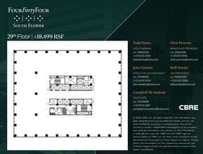 444 S Flower St, Los Angeles, CA à louer Plan d’étage– Image 1 sur 1