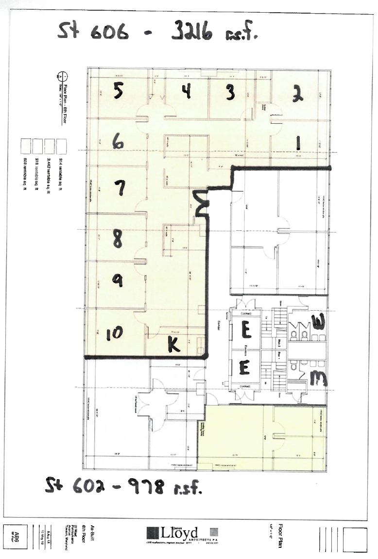 22 W Pennsylvania Ave, Towson, MD à louer Plan d’étage– Image 1 sur 1