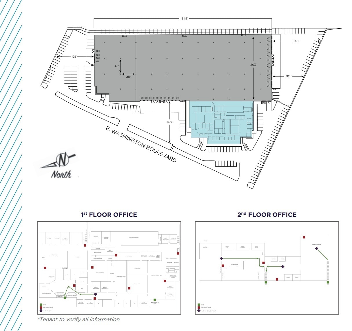 6550-6560 Washington Blvd, Commerce, CA à louer Plan d’étage– Image 1 sur 1