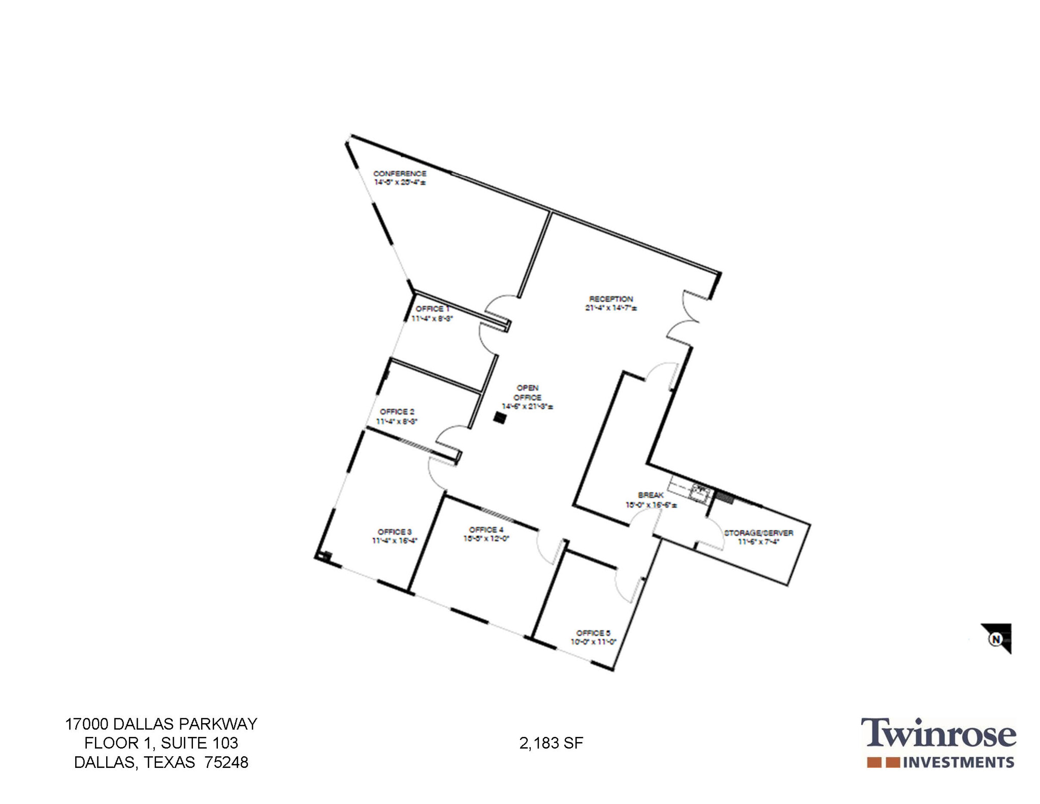 17000 Dallas Pkwy, Dallas, TX à louer Plan d’étage– Image 1 sur 2